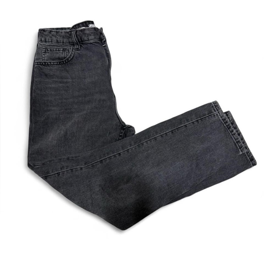 Mango Black/Dark Gray Straight Jeans